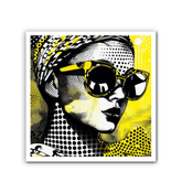 Abstract Line Lengths Wrapped Canvas Art in Monochrome